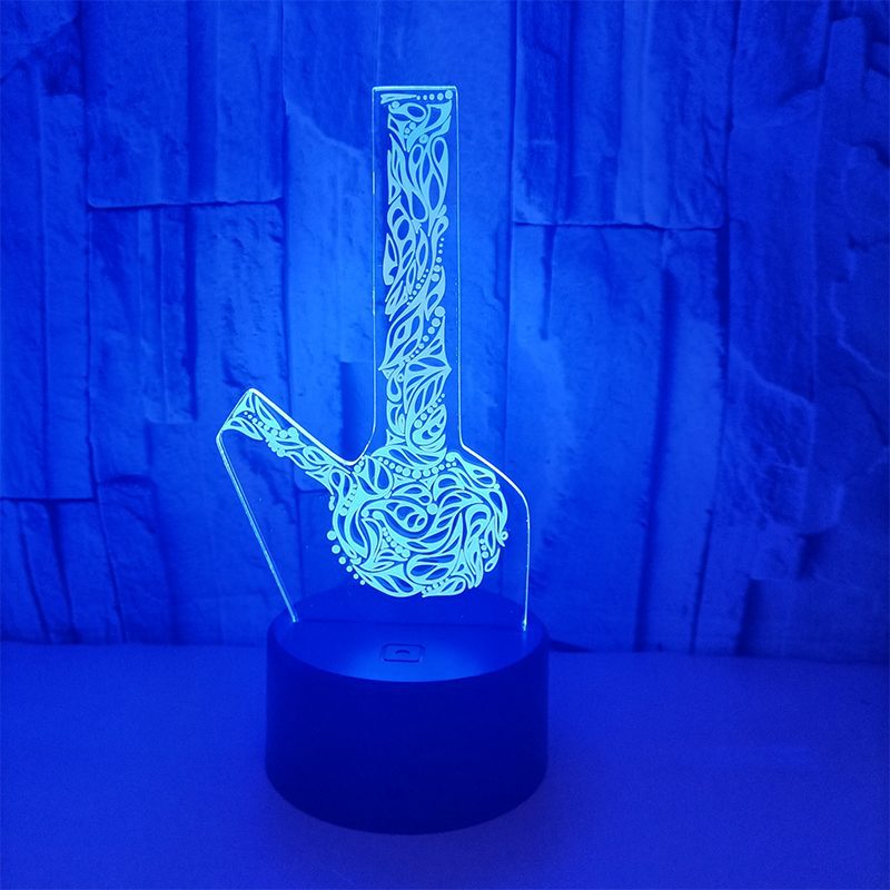 LED Table Lamp - Bong Style - 3D Night Light Optical Visual Illusion (420 Light-18) - Image 6