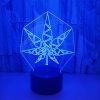 LED Table Lamp - Star Leaf - 3D Night Light Optical Visual Illusion (420 Light-17) - Image 4