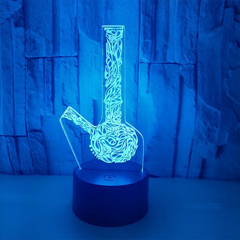 LED Table Lamp - Bong Style - 3D Night Light Optical Visual Illusion (420 Light-18) - Image 4
