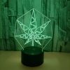 LED Table Lamp - Star Leaf - 3D Night Light Optical Visual Illusion (420 Light-17) - Image 3