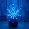 LED Table Lamp - Star Leaf - 3D Night Light Optical Visual Illusion (420 Light-17) - Image 2