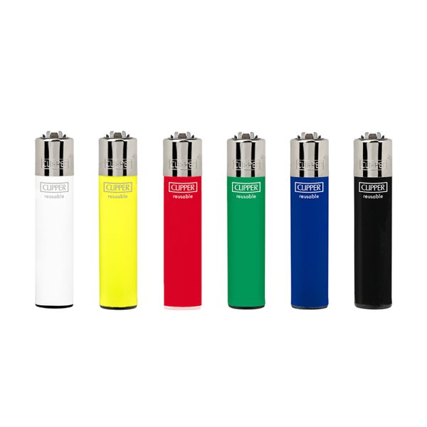 Clipper Reusable Classic Large Lighter -  Solid Assorted Colors (CP100000) - Image 2