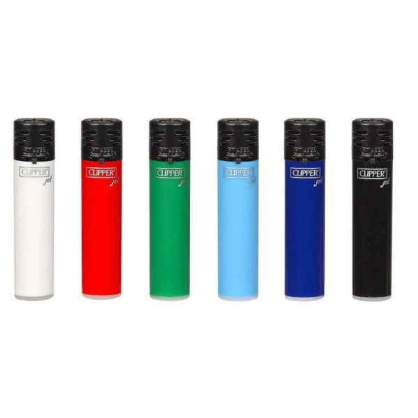 Clipper Reusable Classic Jet Flame Lighter - Solid Assorted Colors (CP100011) - Image 2
