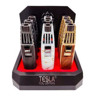 Tesla Blow Triple Torch hold button assorted high end base (61740-3T)
