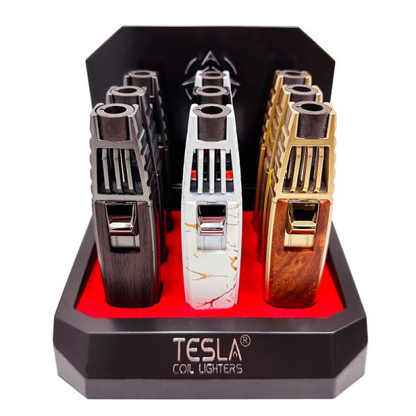 Tesla Blow Triple Torch hold button assorted high end base (61740-3T)