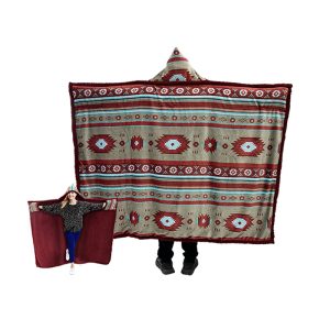 Sherpa Lined Premium Standard Hooded Blanket (1751-SS)