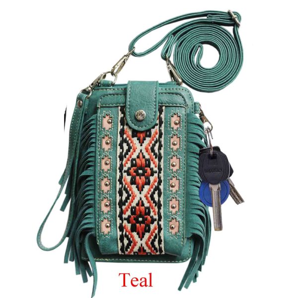 Mini Messenger Handbag - Teal (2061W204 TL)