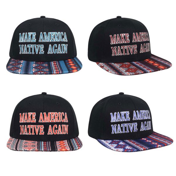 Embroidered Snapback Hat - Make America Native Again (0197)