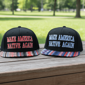 Embroidered Snapback Hat - Make America Native Again (0197)