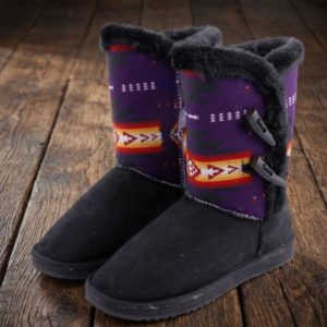 Ladies Winter Boots - Black Purple (0842 Black Purple)