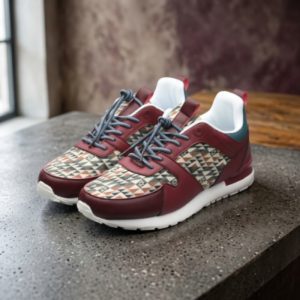 Designer Native Print - Athletic Shoes -16112 - Assorted Size - One color (1825 Burgundy)