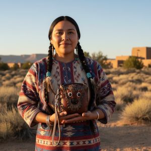 Rhino Face Handmade Leather Hand Bag - (NTV808)