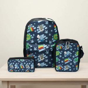 Mr Johnny Green 3Pcs School Bag Set - (M045)