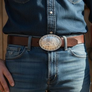 Medium -  Oval Girl - Belt Buckles