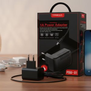 Treqa 1A Power Adapter with Aux Cord Pack - Pow01