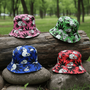 Skull Cannabis Life Design Bucket Hats - (BH-0003)