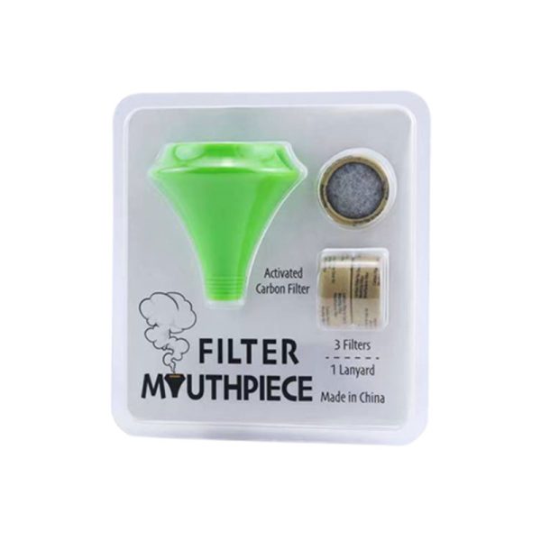 Silicone Mouthpiece With Filter - Green (C002-2)