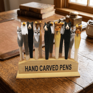 Hand Crafted Wooden Pens - Assorted Designs (CD-4501)
