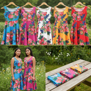 Ladies Kokum Floral Dress - Medium (Floral 889-Medium)