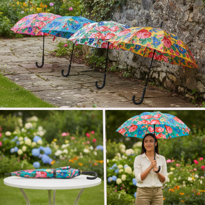 Kokum Floral Umbrella - Assorted Colors (Floral 976)