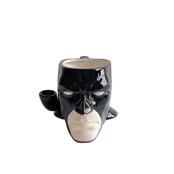 Mask Design Pipe Mug - Black (JHTCXYB004)