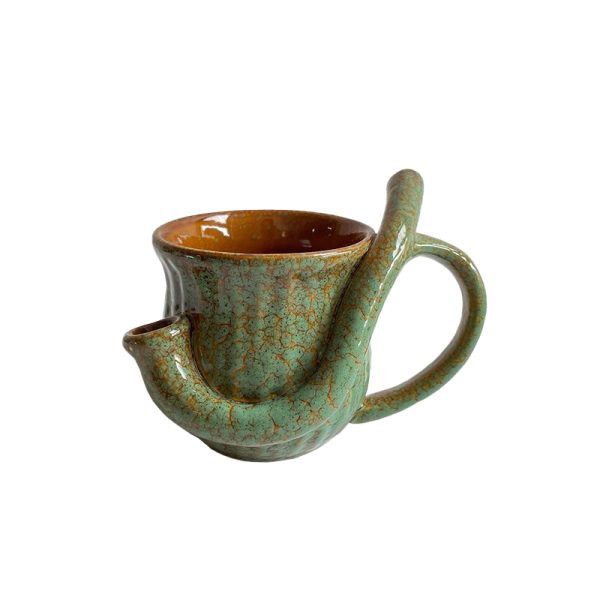 Ceramic Pipe Mug - Brown (JHTCXYB007)