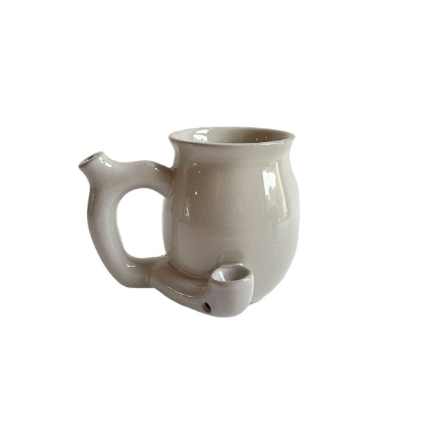 Ceramic Pipe Mug - Grey (JHTCXYB008)