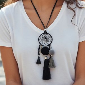 Dream Catcher Indigenous Necklace - (JS22212 - Set 2)