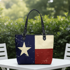 Texas Flag Canvas Tote Bag (MW934-8112BK)