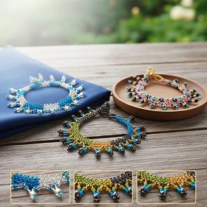 Seed Bead Volcano Anklet (SB-Volcan)