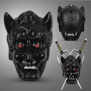 9"X6 1/2" Demon Face Sai Holder - Black (T5004BK)