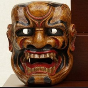 9"X6 1/2" Demon Face Sai Holder - COL (T5004COL)