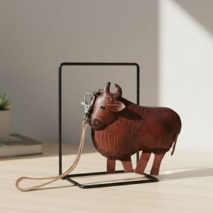 Rhino Body Handmade Leather Hand Bag - Brown (NTV806)