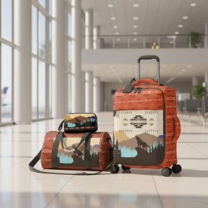 Deluxe Travel 3 Pcs Weekender Set - Legacy Trails - Wolf Rust (1620-As Wolf)