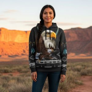 1297 Eagle Scene Pendant