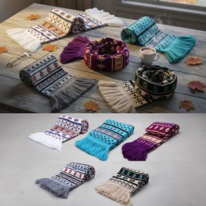 Knit Scarf - Southwest Design (0156)