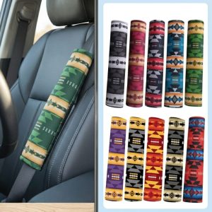 Printed Seat Belt Pad Pair, Team Spirit Colors collection (0720)
