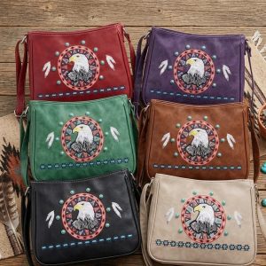 Fashion Embroidered Handbag - Eagle (1640 EG)