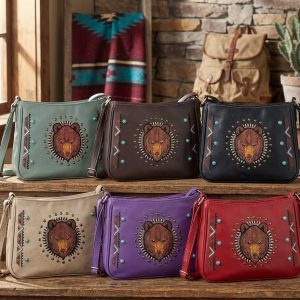 Fashion Embroidered Handbag - Bear (1640 BE)