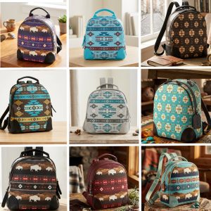 Backpack Purse - Oregon Trail plus Native Floral Designs (2681)