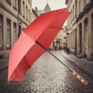 37.5" Red Umbrella Fantasy Sword - (8948)
