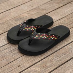 7 Lake Design Summer Thong Sandals for Ladies -  (0814L- Black)