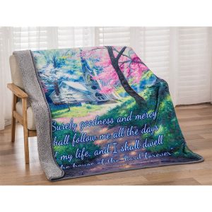 House of the Lord #7357, Signature Sherpa Lined Throw Blanket (1703-7357 HL)