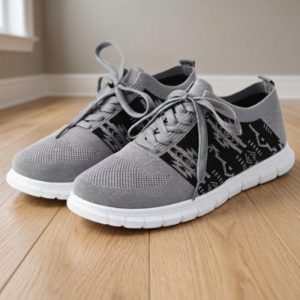 Designer Native Print - Athletic Shoes -16112 - Grey - One Size (1828-1612)