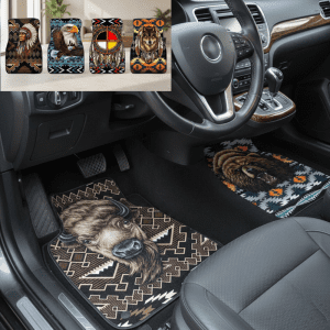 Fleece Printed Floor Mat, 2 pc Front Set, The Artist Collect (9916)