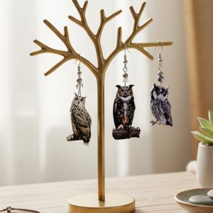 Acrylic OWL Shaped Earring - (AC-OWL2-EAR)