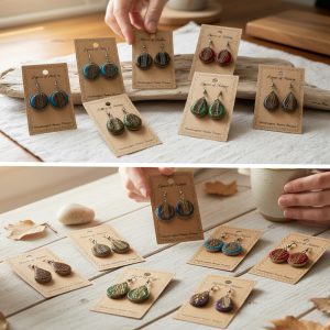 Acrylic Stone Design Earring - (GCI-AF-EAR)