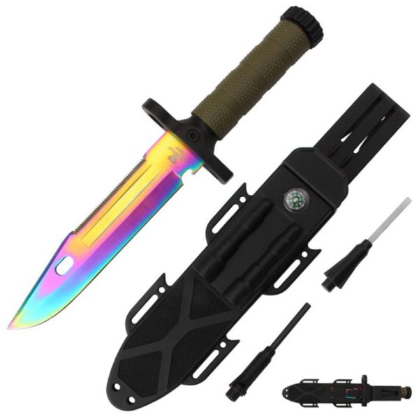 Snake Eye Tactical Fixed Blade Survival Hunting Knife (SE-5240-3)