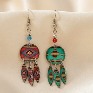 South West Style Acrylic Dangle Earring (SW-DAN-EAR)