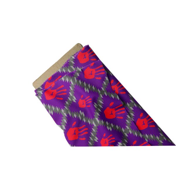 1274 Purple YNF Design, Cotton Fabric by the Bolt